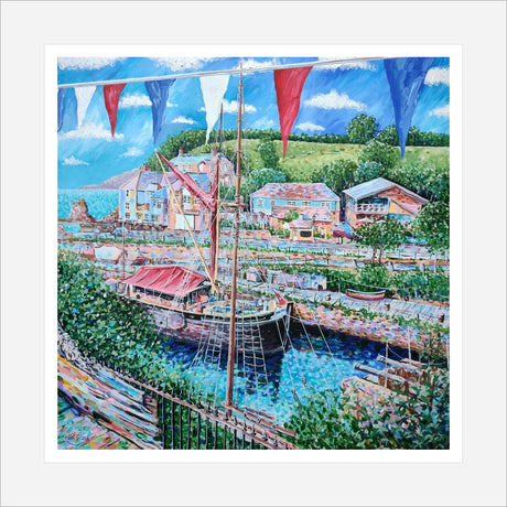 The 2024 Static Flag Ship, The Lady Daphne, print by Paul Clark