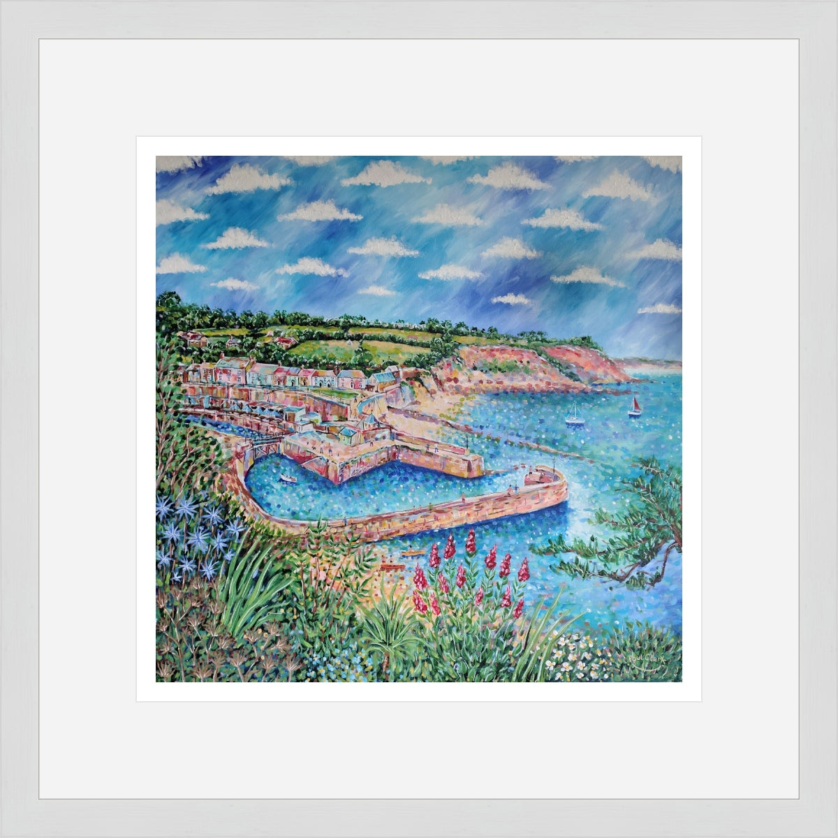 Summer Flowers, Charlestown, print by Paul Clark