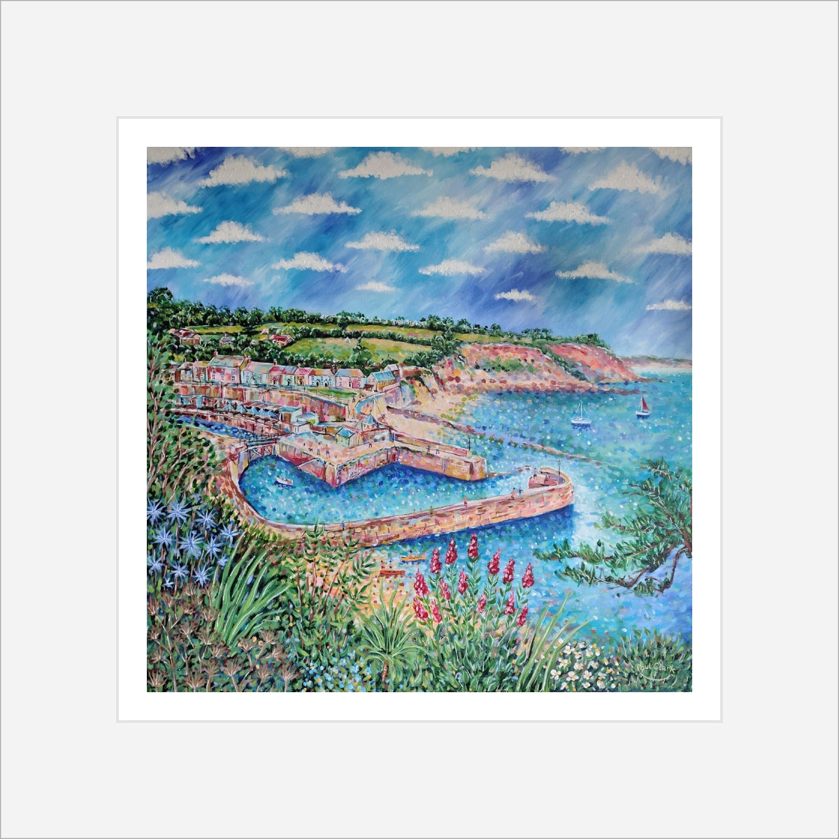 Summer Flowers, Charlestown, print by Paul Clark