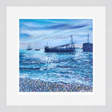 “The Lady Daphne Leaves Charlestown" print by Liz Hackney