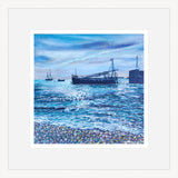 “The Lady Daphne Leaves Charlestown" print by Liz Hackney