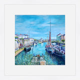 "The Lady Daphne in Charlestown Harbour" prints by Liz Hackney