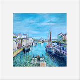 "The Lady Daphne in Charlestown Harbour" prints by Liz Hackney