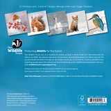 Wildlife Trust mixed pack of 10 photographic Christmas cards