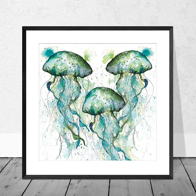 Jellyfish print by Dollyhotdogs