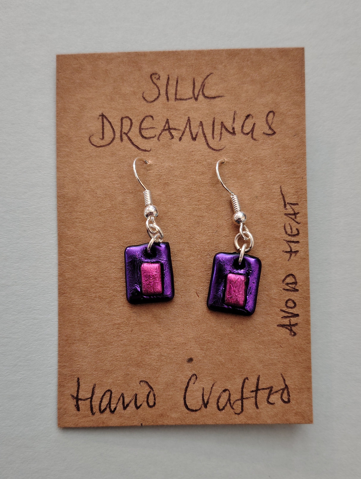 Silk Dreamings drop earrings.