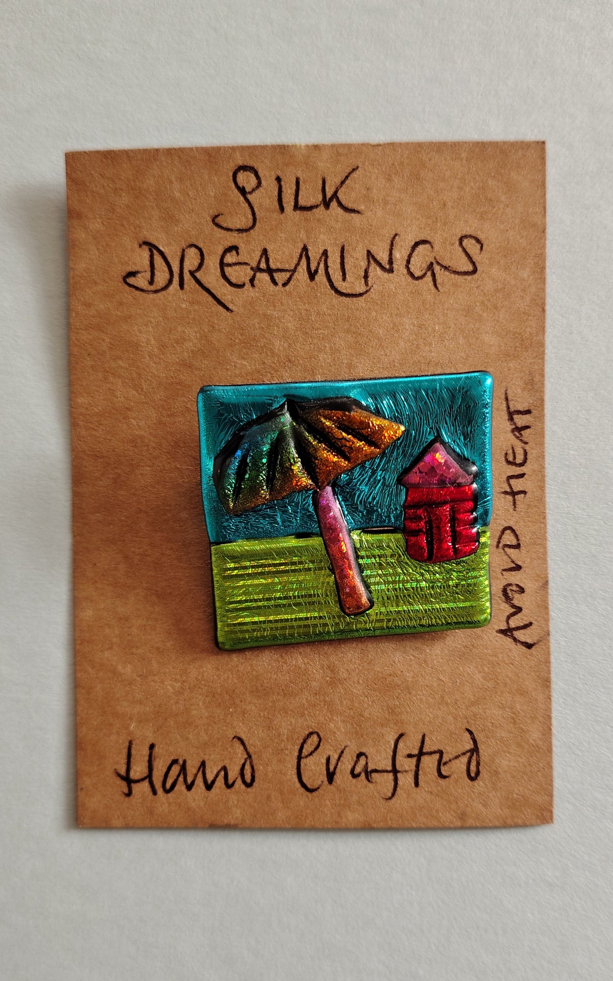 Silk Dreamings beach brooch