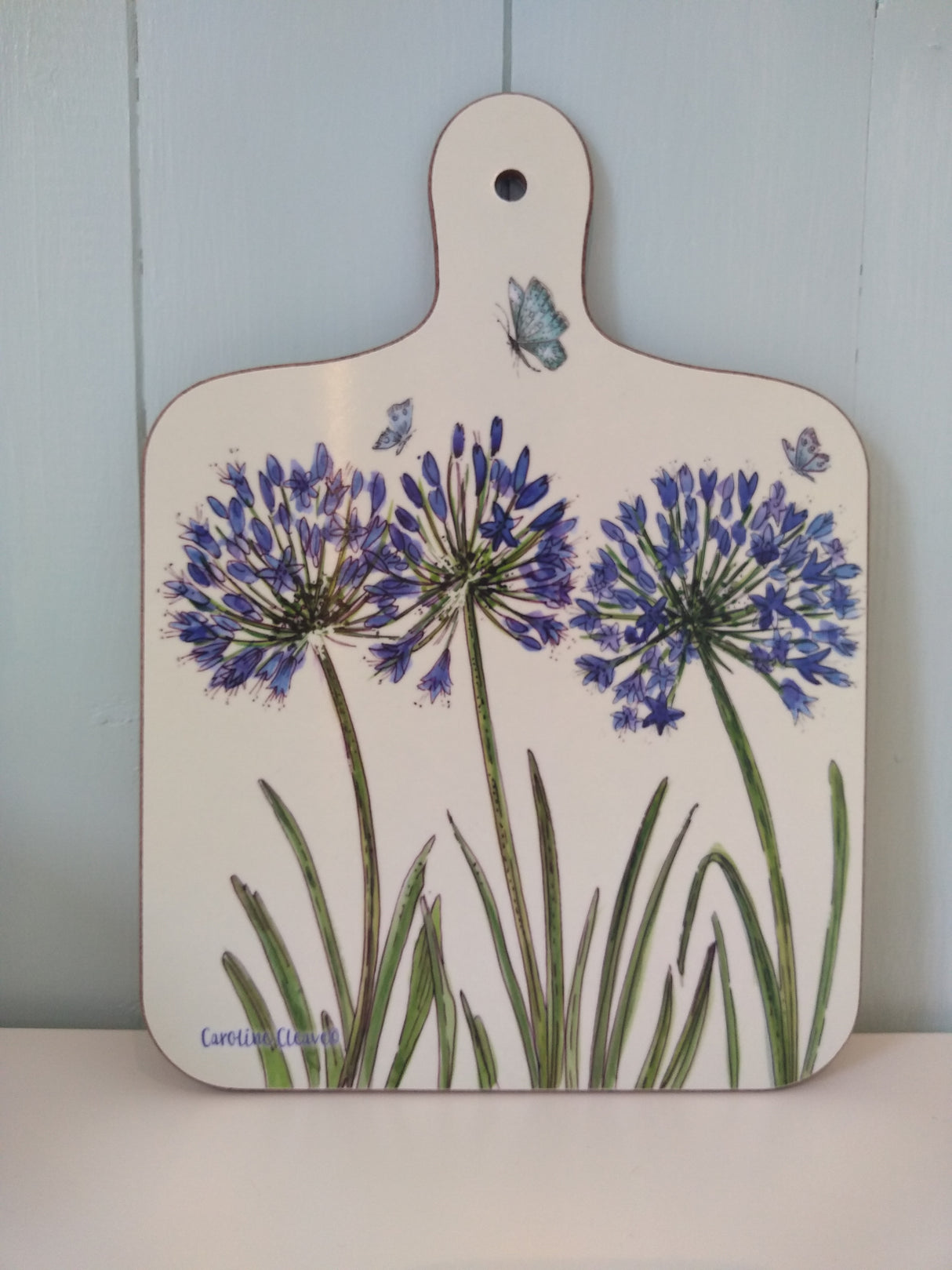 Caroline Cleave Agapanthus chopping board