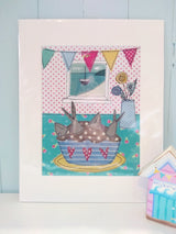 Stargazey Pie print by Zoe Wright.