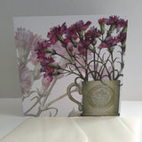 Carnations card by Caroline Cleave