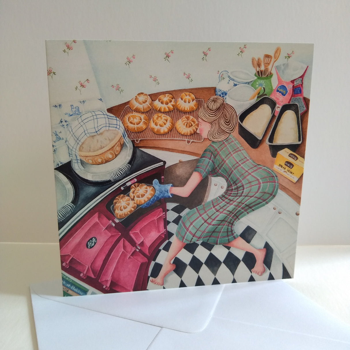 "Practice Makes Perfect" card by Lucy Almey Bird.