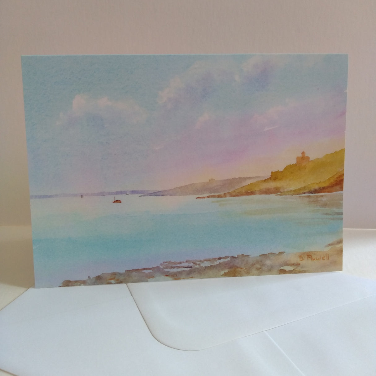 St. Mawes card by Barbara Powell