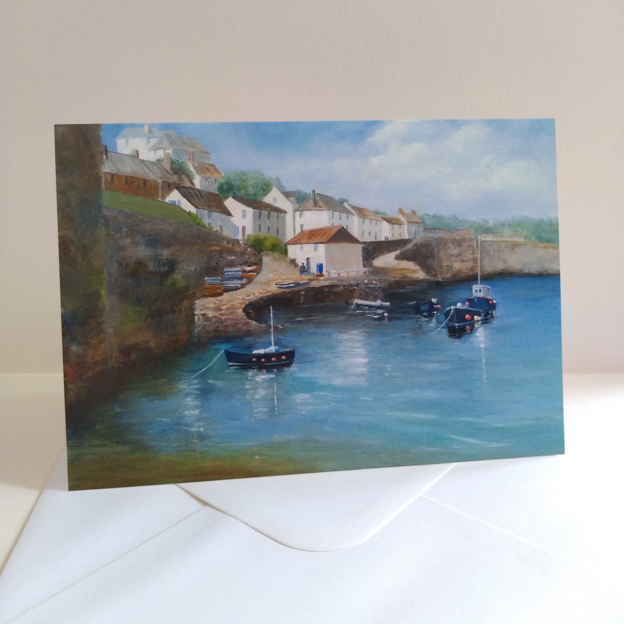 Coverack, card by Barbara Powell