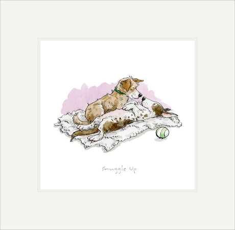 Anita Jeram A Dog's Life, Snuggle Up, print