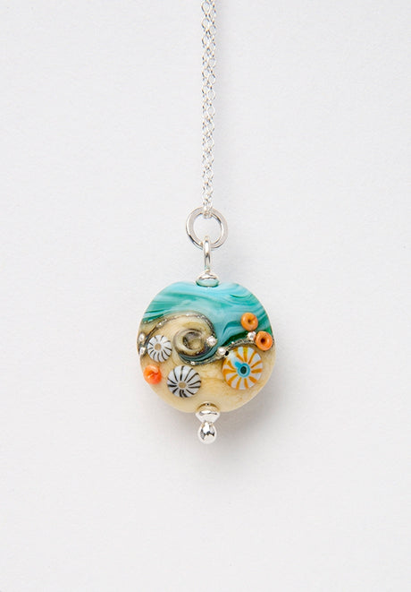 Sand & Sea Beach Babe Lentil pendant