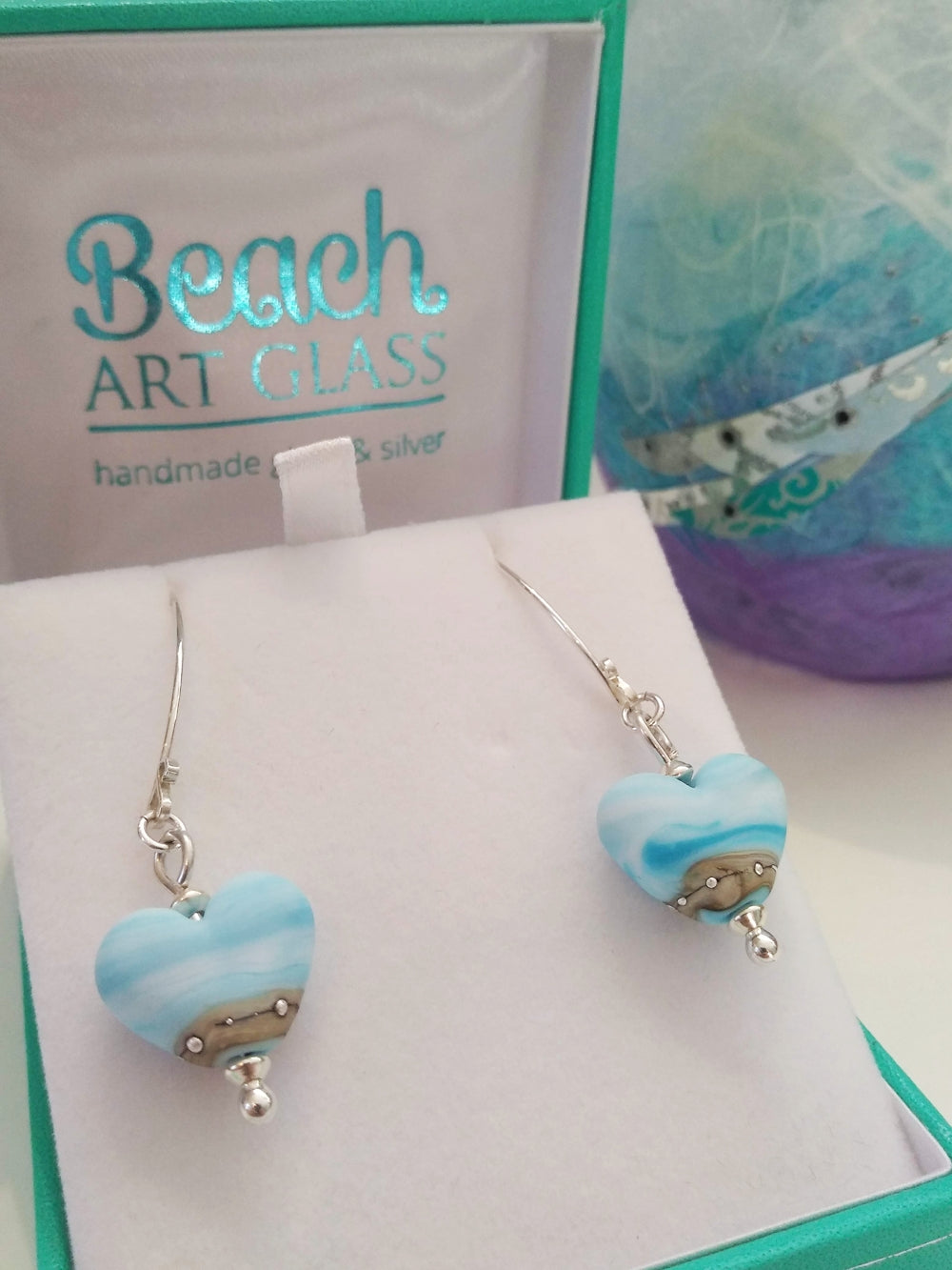 Sea Breeze Heart Earrings