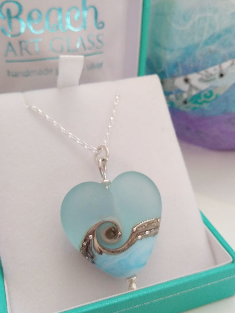 Sea Breeze Heart pendant