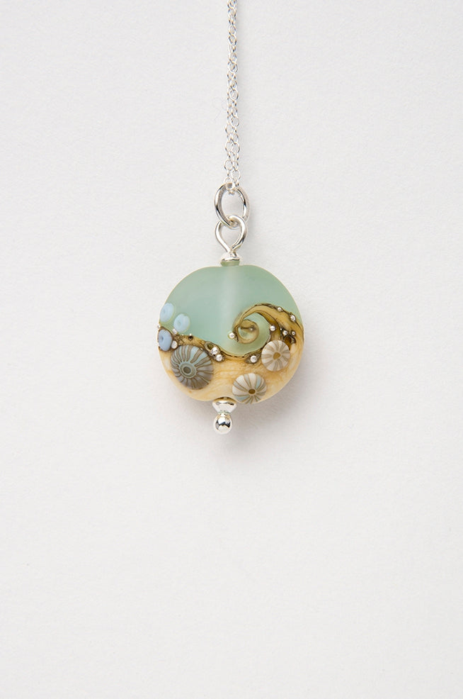 Sea Spray Beach Babe Lentil pendant