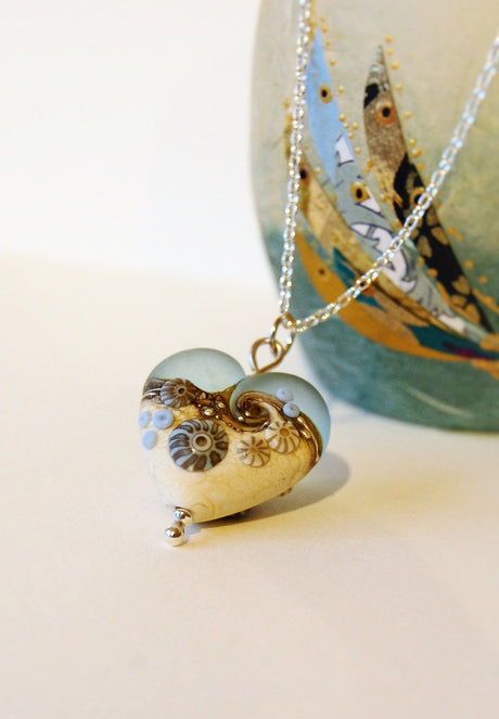 Sea Spray Large Heart pendant