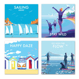 Coastal notecards by Becky Bettesworth