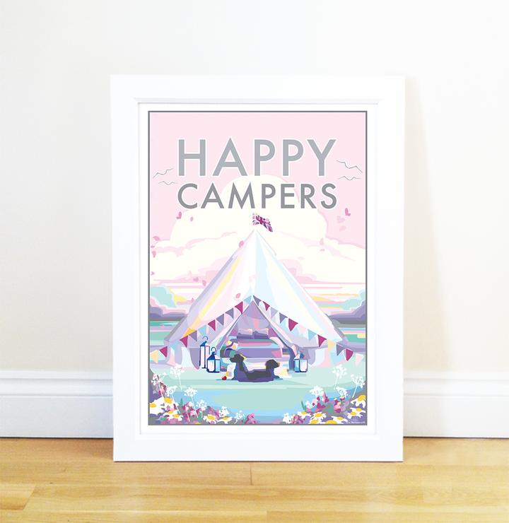 Becky Bettesworth Happy Campers print