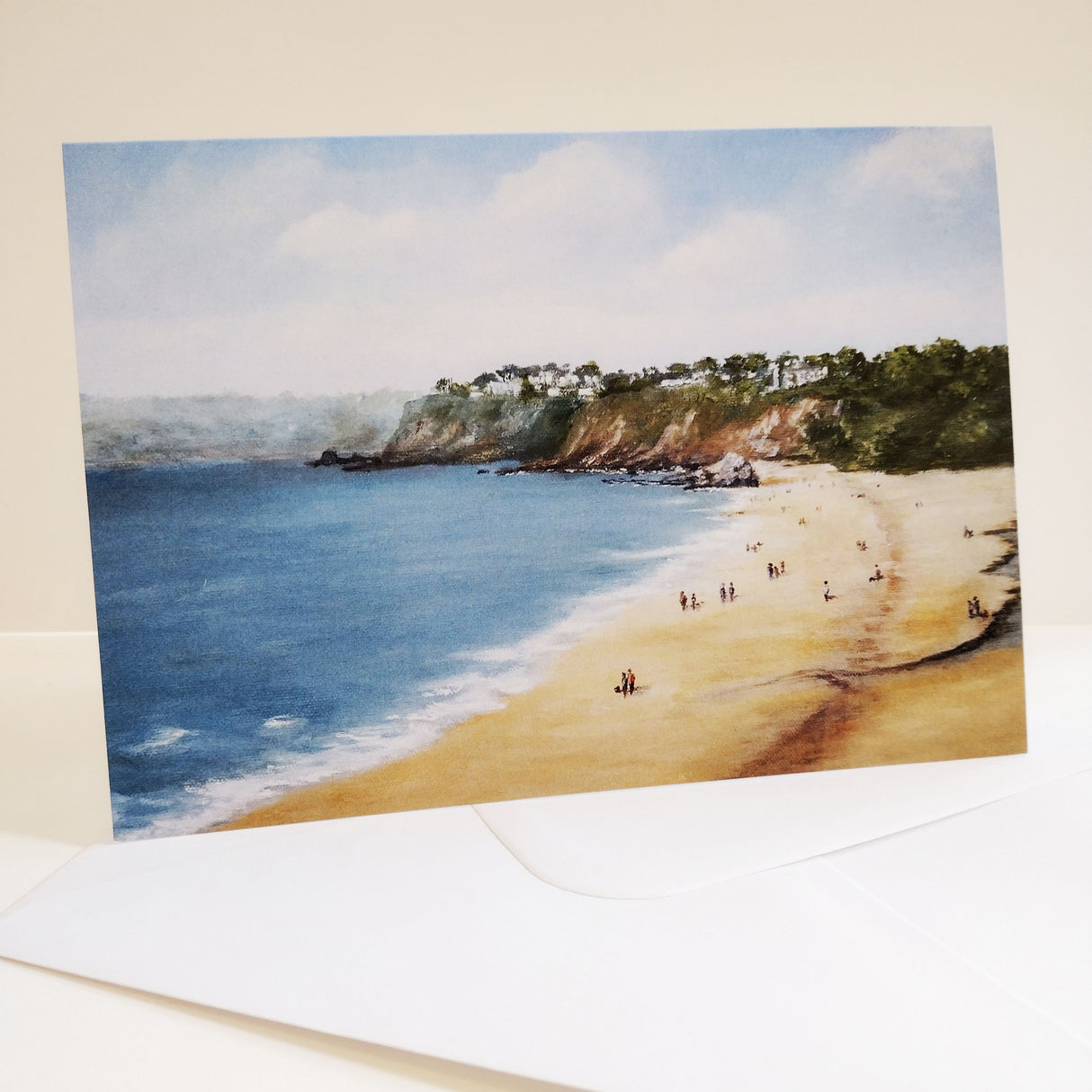 Carlyon Bay card by Barbara Powell