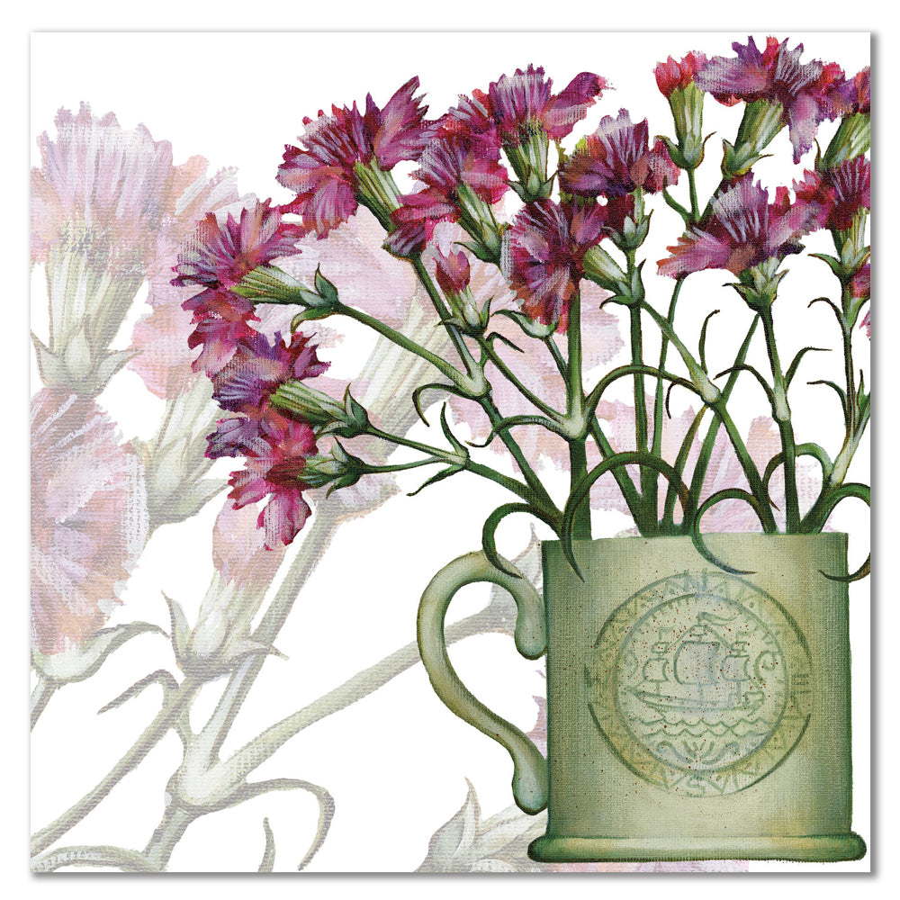 Carnations card by Caroline Cleave