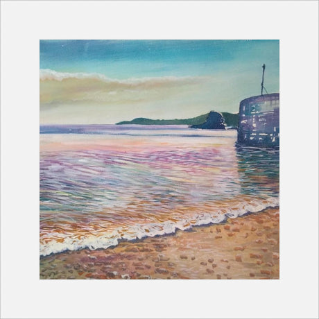 Charlestown Beach" print by Liz Hackney