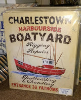 Charlestown Boatyard sign
