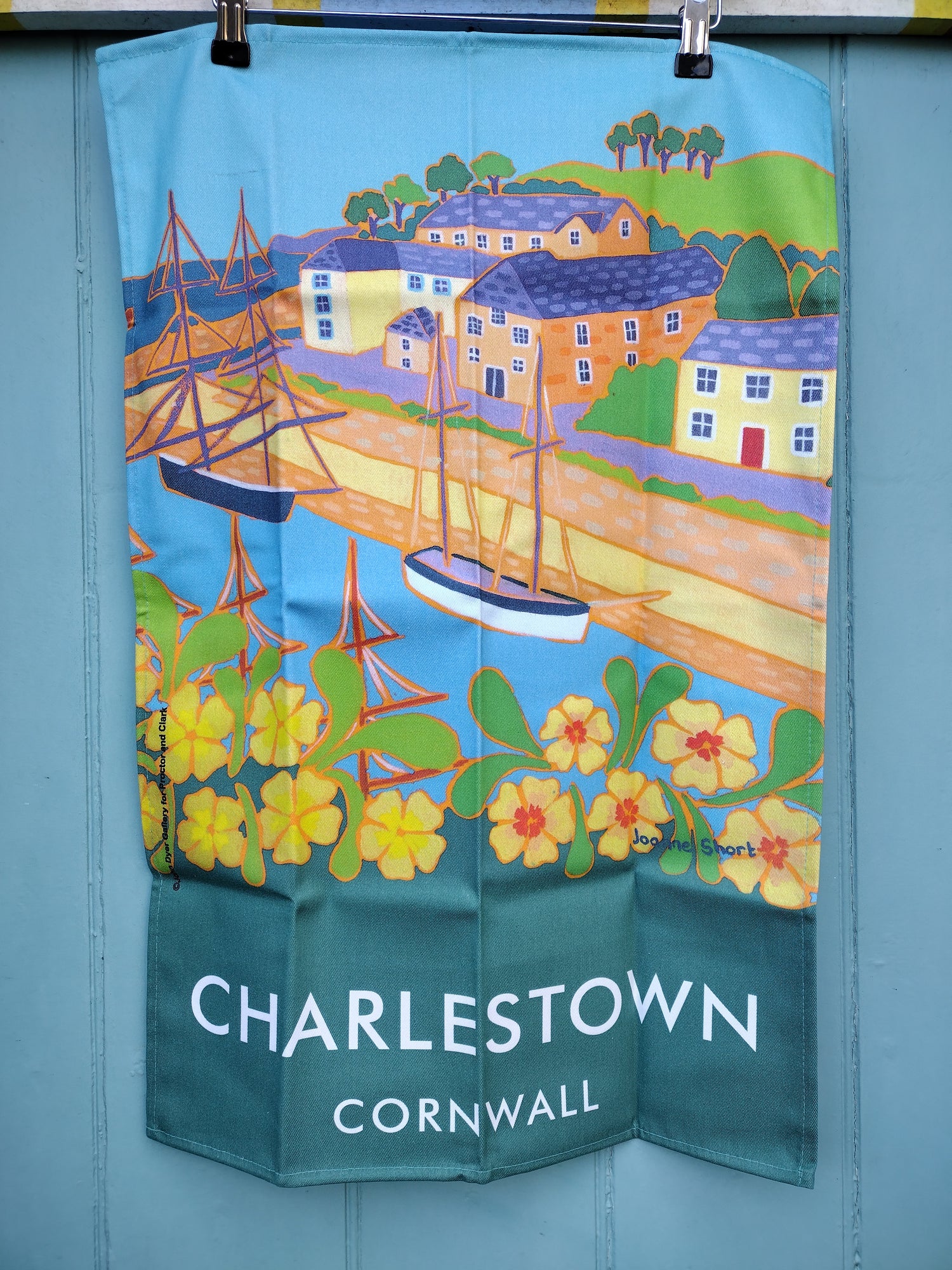 Charlestown, Cornwall Tea Towel