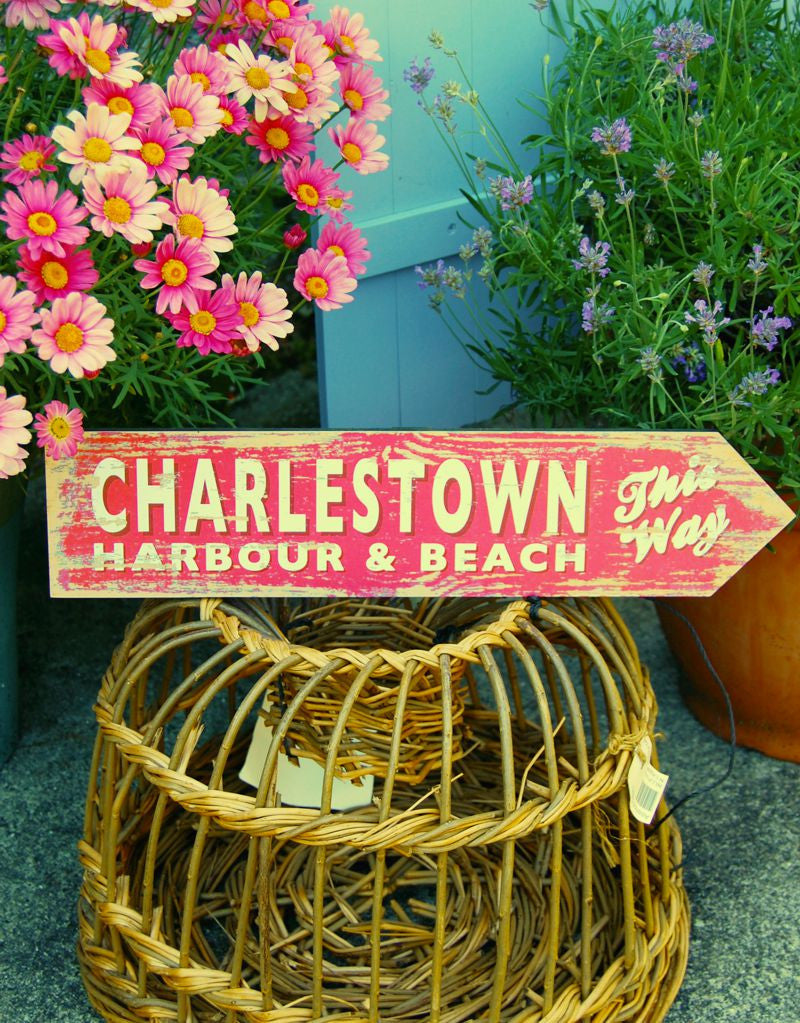 Charlestown coastal sign (red)