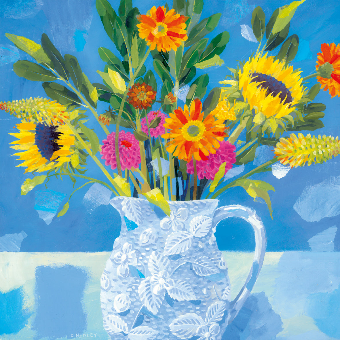 Bright Flowers, Claire Henley Card