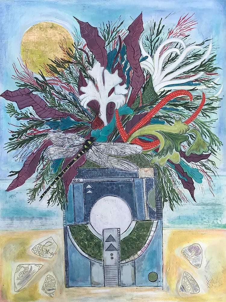 "Golden Circle" print by Claire London