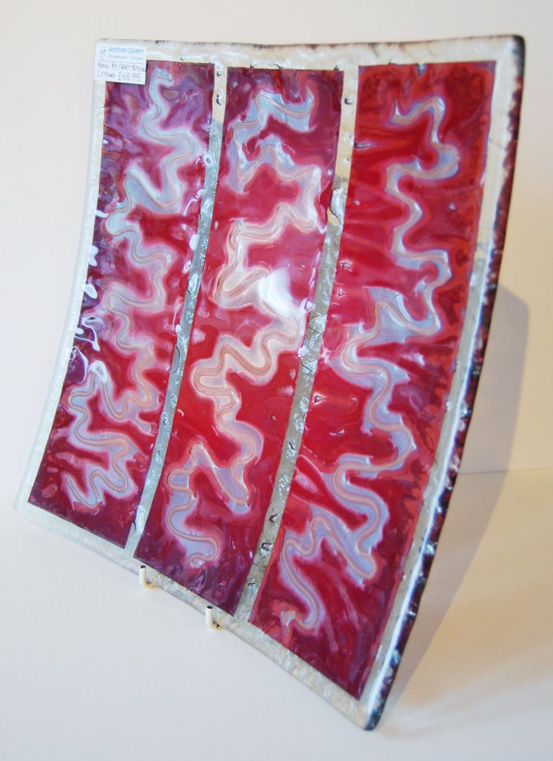 Craft Fusion Mineral Foil fused glass bowl