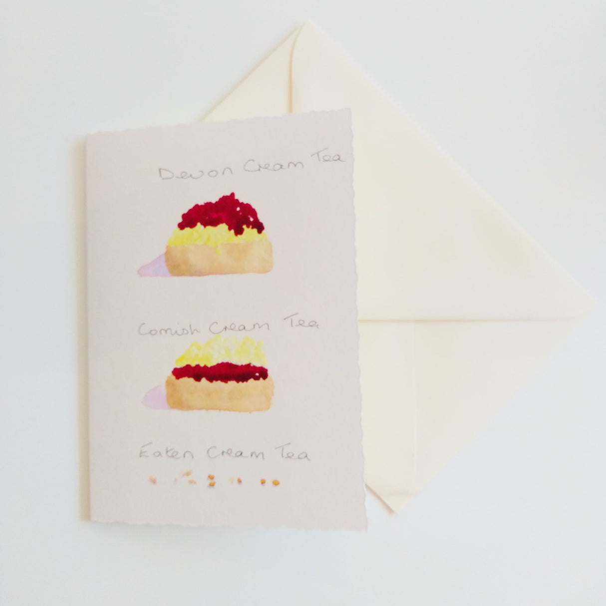 Cream Tea Card by Barbara Powell