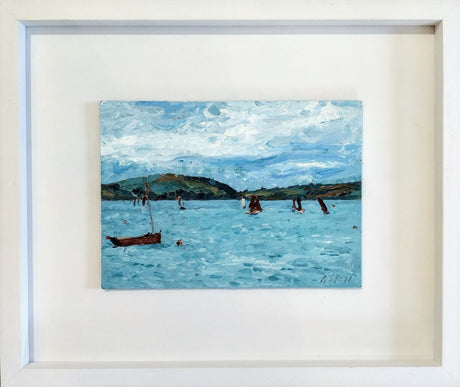 "Sailing On The Camel Estuary" original painting by David Axtell (com)