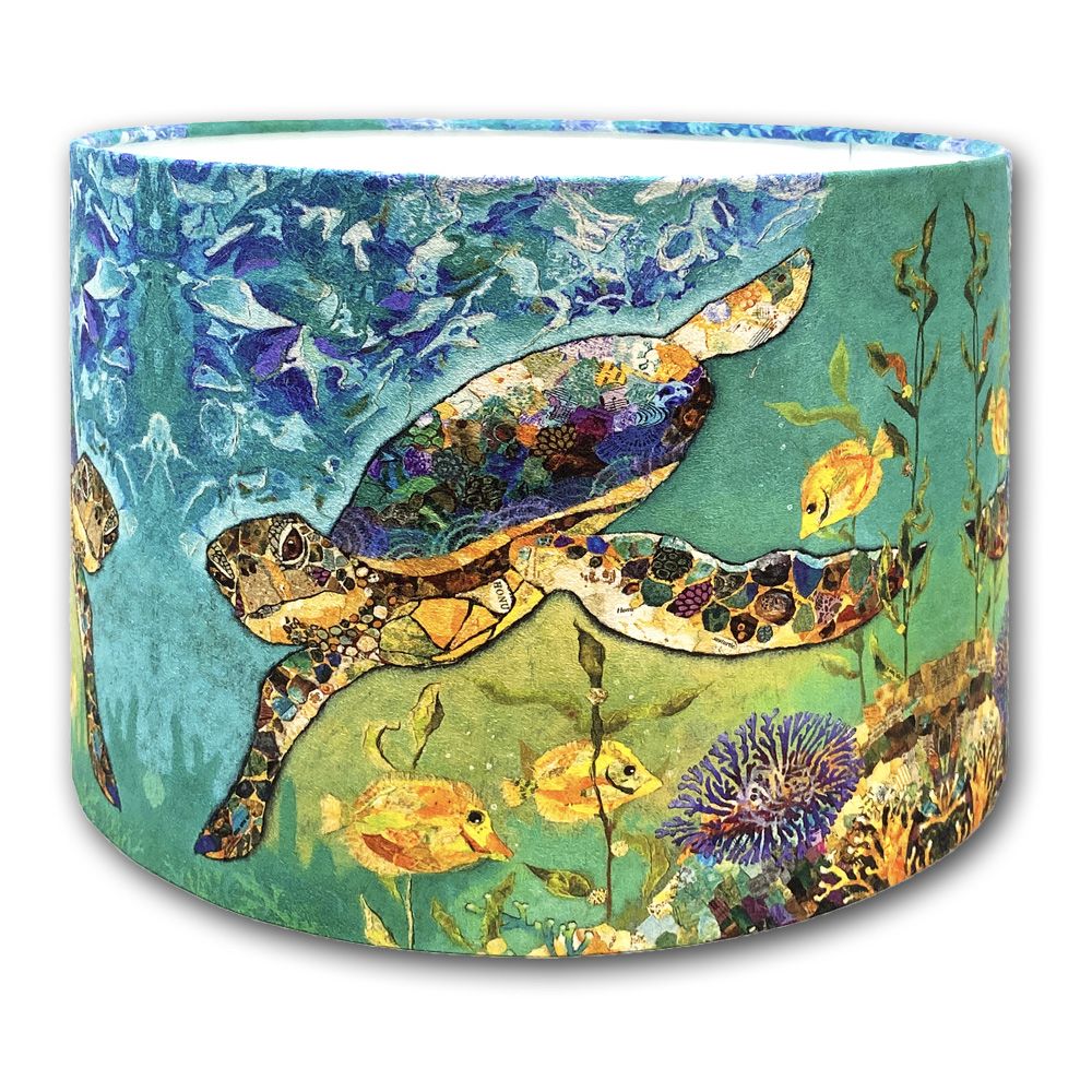 Turtles lampshade by Dawn Maciocia