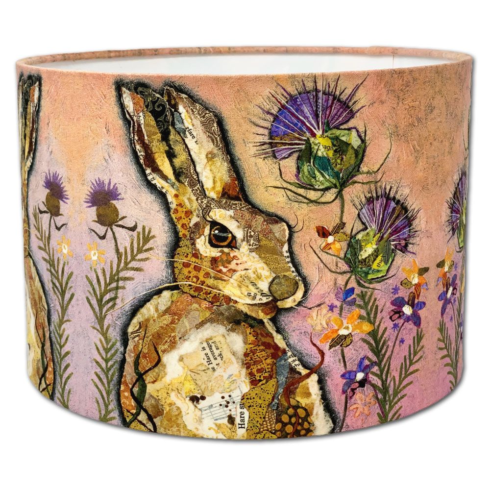 "Hare and Thistle" lampshade