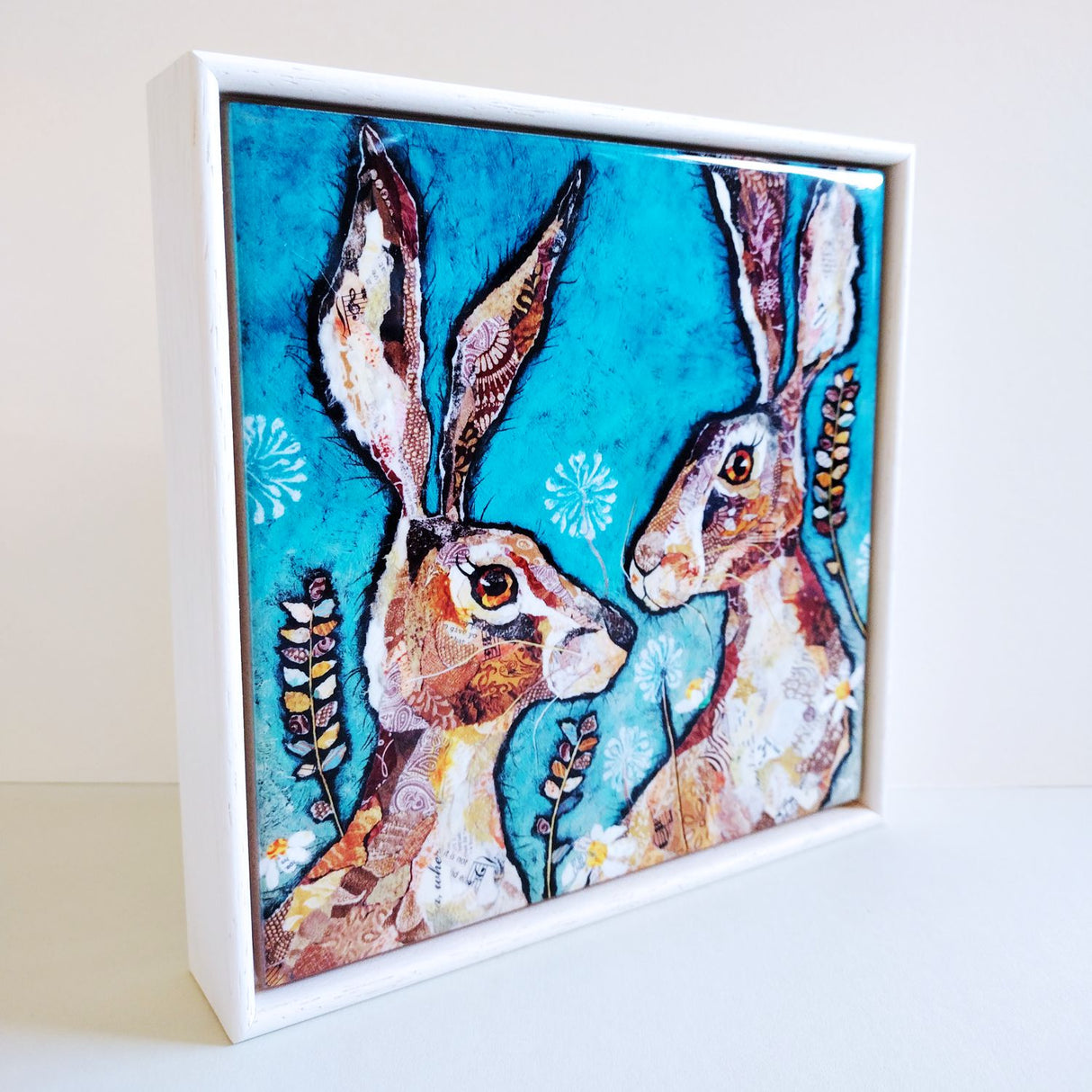 Together, framed ceramic tile