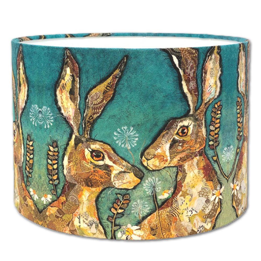 Hares lampshade by Dawn Macicoia