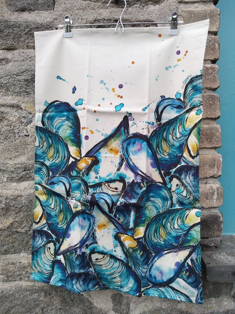 Mussels Tea towel