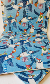 Emma Ball Christmas puffins placemat