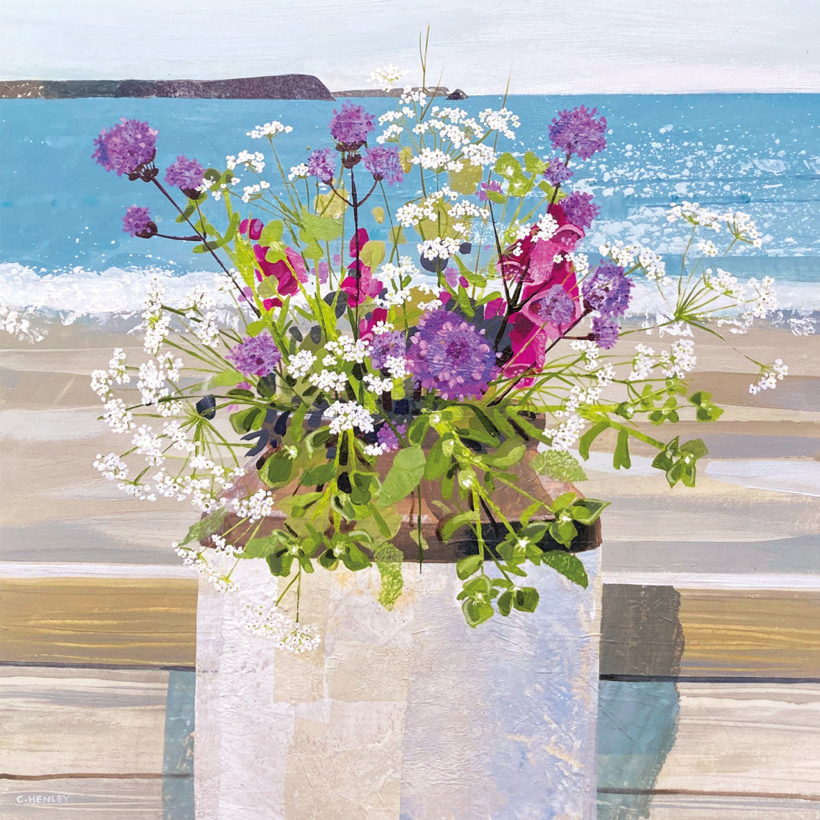 Fresh Flowers at Tatams, Claire Henley Card