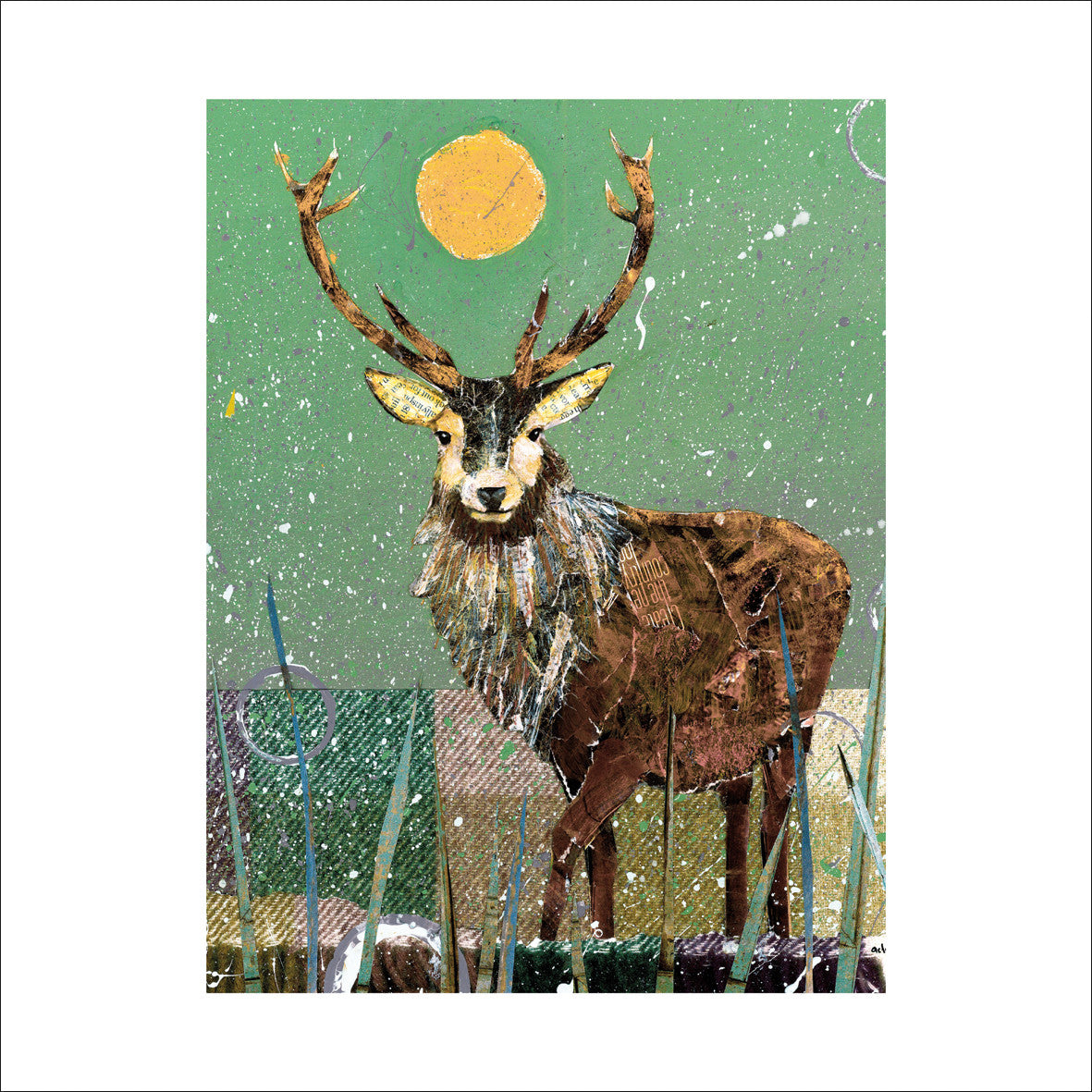 "Highland Stag" card by Adam James Severn