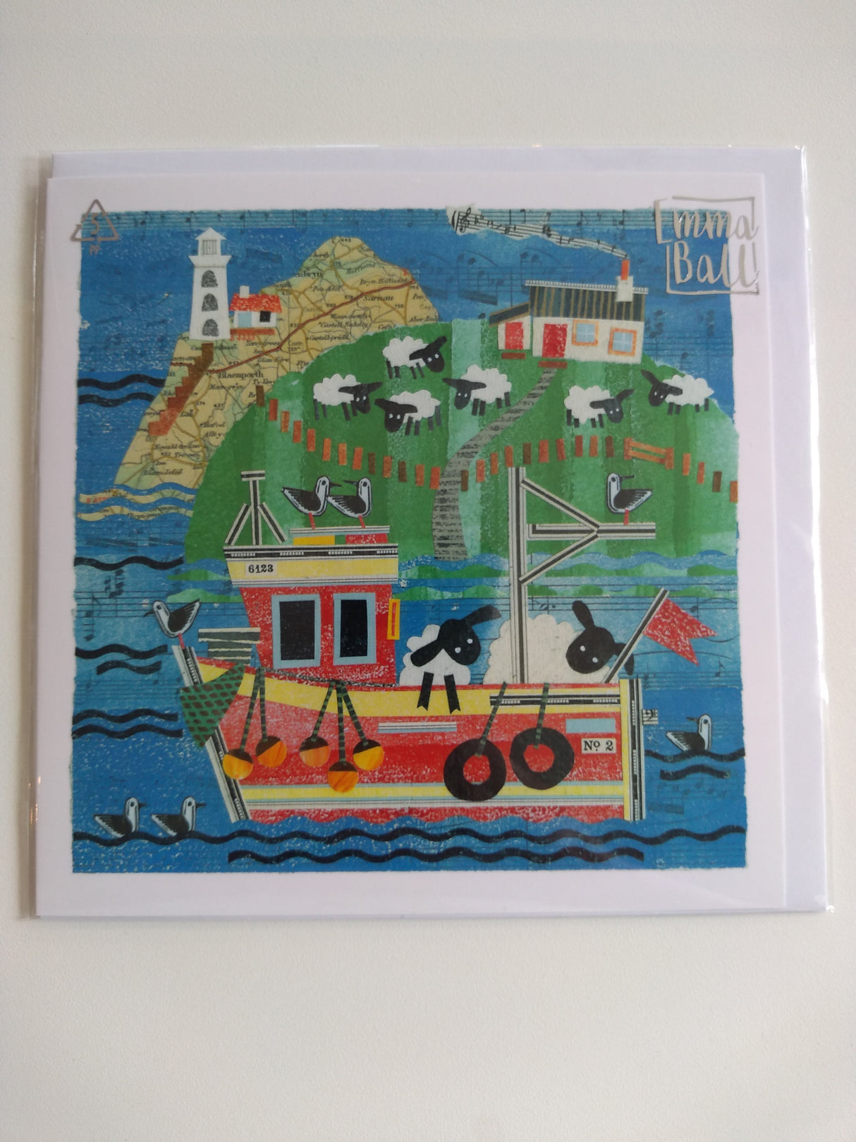 Sheep On Board card by Susie Lacome