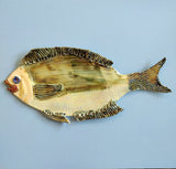 Ceramic fish wall hanging by Jennie Jellis