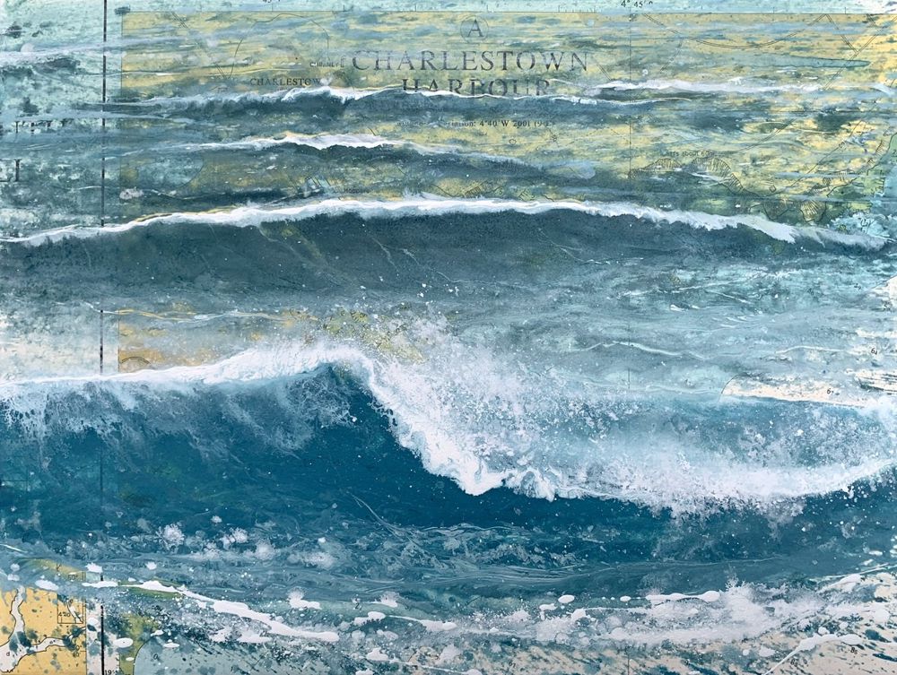 Charlestown Harbour Waves by Kit Johns (com)