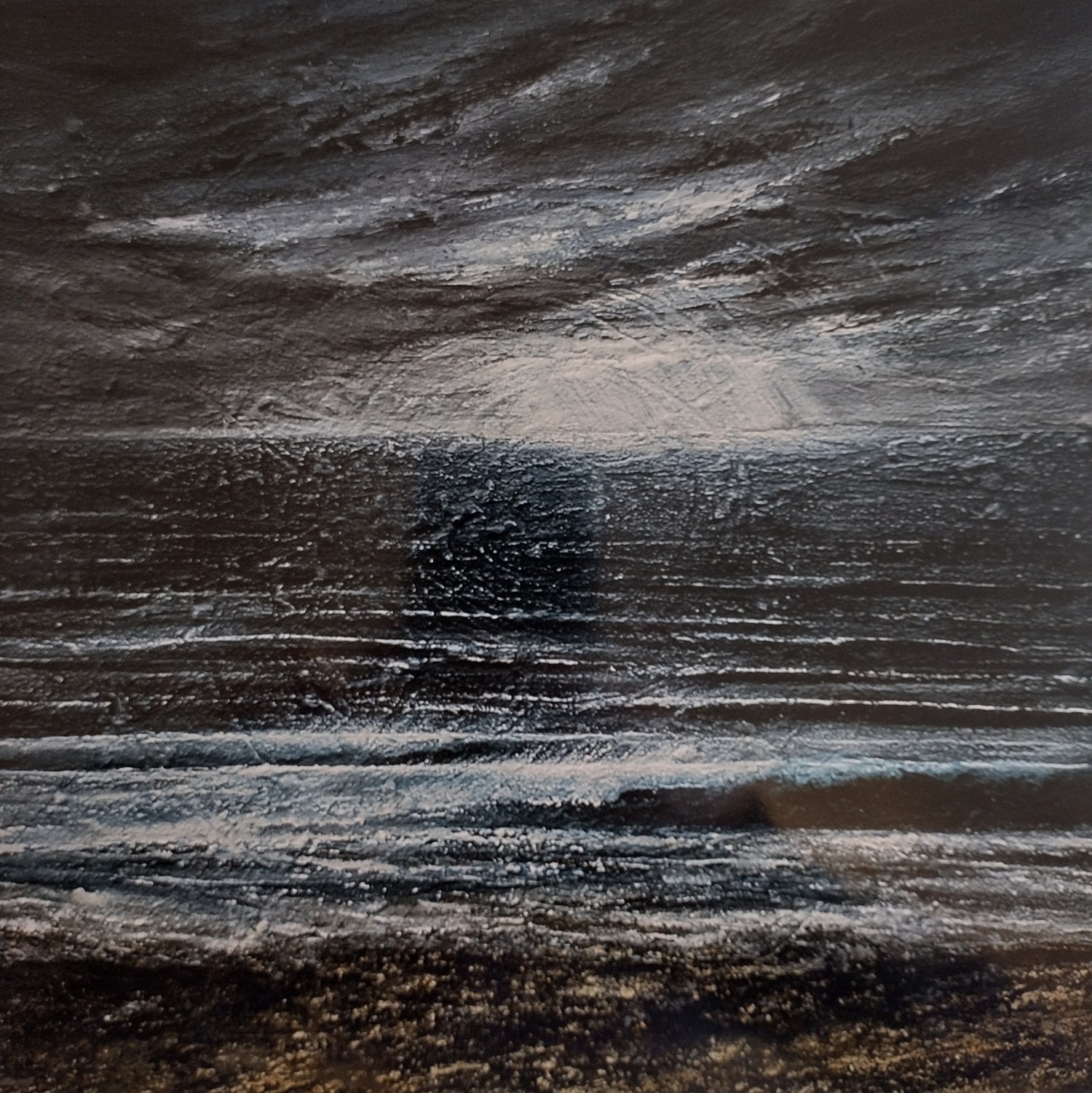 Cornish Winter Storm, print by Kit Johns.