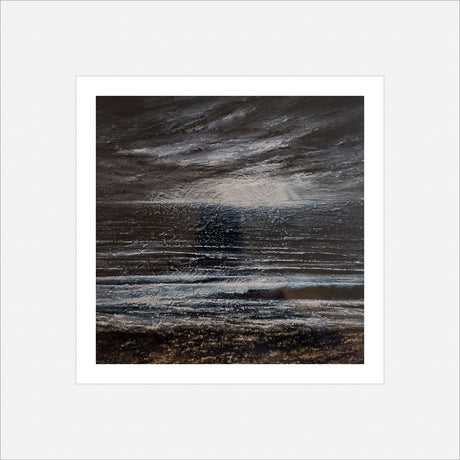 Cornish Winter Storm, print by Kit Johns.