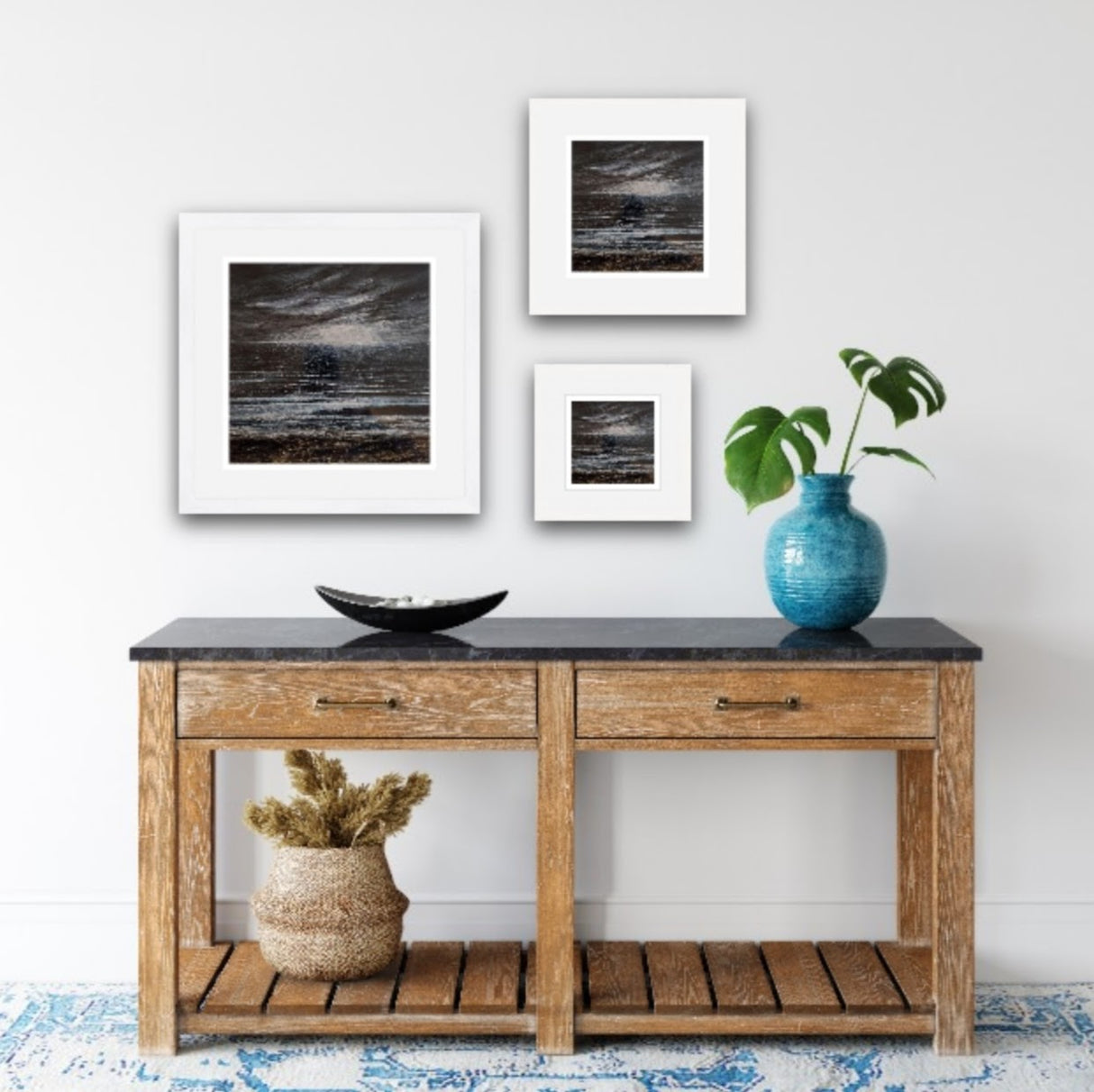 Cornish Winter Storm, print by Kit Johns.